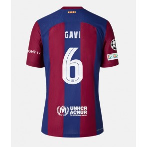 Barcelona Paez Gavi #6 Koszulka Podstawowych 2023-24 Krótki Rękaw